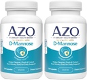 AZO D Mannose Urinary Tract Health, Cleanse, Flush & Protect The Urinary Tract, No.1 Pharmacist Προτεινόμενη Μάρκα, Κλινική Δύναμη, Μη ΓΤΟ, 120 Count (Pack of 2)