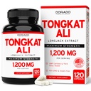 Tongkat Ali For Men (Longjack) Eurycoma Longifolia Extract 1200 mg Per Servis, 120 Capsules - Longjack Tongkat Ali for Men's Health & Vitality Support - Third Party Tested, USA Made & Non-GMOMO