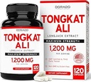 Tongkat Ali For Men (Longjack) Eurycoma Longifolia Extract 1200mg ανά υπηρεσία, 120 κάψουλες - Longjack Tongkat Ali για υποστήριξη υγείας και ζωτικότητας ανδρών - Tested τρίτο μέρος, USA Made & Non-GMO
