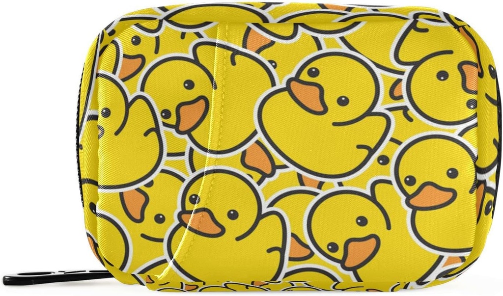 Pill Box Yellow Duck Cartoon 7 Günlük Pill Case Travel Pill Organizer Bag with diamond Weekly Vitamin Medicine Supplementrec Pouch Bag