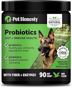 Pet, Occasional Diarrhea & Bowel Desteği için Köpekler için Probiyotikler, Köpekler için Gut Health, Immunity Health & Itch Relief (Duck 90 ct)