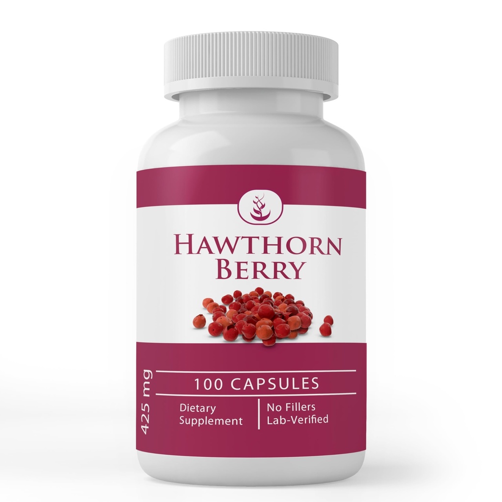 ΑΝΩΤΑΤΑ ΑΡΧΙΚΑ ΣΥΣΤΑΤΙΚΑ Hawthorn Berry, (100 κάψουλες) Πάντα καθαρό, χωρίς πρόσθετα ή πληρωτικά, Εργαστήριο Επαληθευμένο