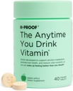 H-PROOF Vitamini İçerdiğiniz Herhangi Bir Zaman, Canlı Sağlık ve Immunity Support with Electrolytes, Milk Thistle, and Vitamins B & C - 40 Chewable Tabletler (20 Hizmetler), Vegan, Green Apple