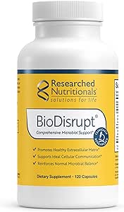 Araştırmalı Beslenme BioDisrupt - Disrupt Biofilm Matrices - Klinik Olarak EnzymesDisrupt Enzyme Mix, Cranberry Extract & N-Acetyl Cysteine (120 Capsules)