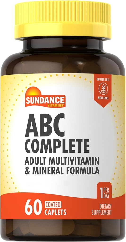Kadınlar ve Erkekler için Sundance Multivitamin | Iron | Mineral Formula ABC Tamam | Non-GMO ve Gluten Free Supplement