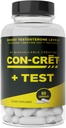 CON-CRET®+ Test, CON-CRET® πατενταρισμένο HCl τώρα με Testofen®, Boost Τεστοστερόνη επίπεδα, 60 κάψουλες