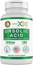 Genx Formulas Ursolic Acid 300 mg (180 Capsules) Ursolic Asit Rosemary Ekstraksiyondan Kaynaklandı - Non-GMO, Gluten Free, Vegetarian