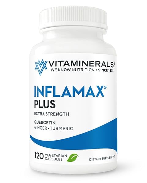 Vitaminler® 121+ Inflamax® Plus | Quercetin | Proteolytic Enzymes | Ginger | Turmeric | Veggie caps