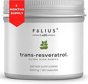 Ultra Higheight Resveratrol Capsules -% 99 Trans-Resveratrol - Japon Knotweed Extract - Support Immunity, Support Health Aging - 120 Caps Reservatrol Supplement Supplement Supplement Supplement Supplement Supplement
