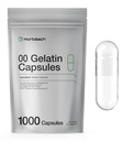 Boş Kapsüller Boyutu 00 | 1000 Clear Gelatin Capsules | Resealable Bag | Non-GMO, Gluten Free | By Horbaach