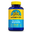Natures Life Renewing Magnezyum 500 mg - Plus Vitamin B-6 - Muscles and Nerves Support - Lab programlanabilir (180 Hizmet, 180 VegCaps)