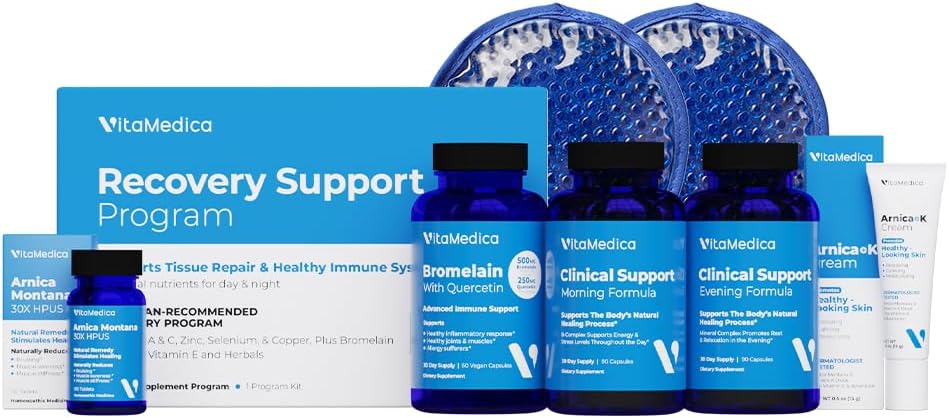 VitaMedica | Ultimate Recovery Sche | Cerrahi Prep | Yara İyi | Supplements | Arnica K Hoffman | Hot Cold Packs | 30 Day Supply | Arnica Montana | Bromelain | A | B Kompleks