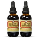 J.CROW'S® Lugol's Solution of Iodine 2 oz (2 Şişe) - Premium Iodine & P Properties Iodide Liquid, Gluten &, Alkol-Free Natural Brine Ekstraksiyon, No Expiration