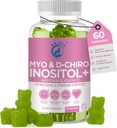 Inositol Gummies pen with Folate & Vitamin D - Myo & D-Chiro Inositol Mix, 40:1 Oran, 60 Apple Flavor Gummies