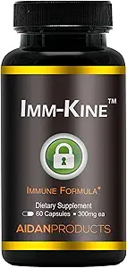 Imm-Kine Advanced Immune Support Supplement, Beta Glucans, Ιδιοταγές Ανοσοδιεγερτικό Μεταβιοτικό, 60 Κάψουλες