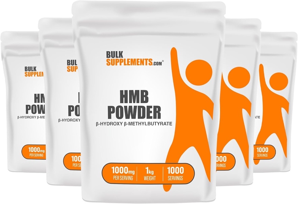 BulkSupplements.com HMB Toz - Steel HMB, Beta-Hydroxy Beta-Methylbutyrate - HMB Toz Supplements, Gluten Free - 1000 mg per Service, 5 kg (11 lbs) (Pazarlamada 5kg (11 lbs)