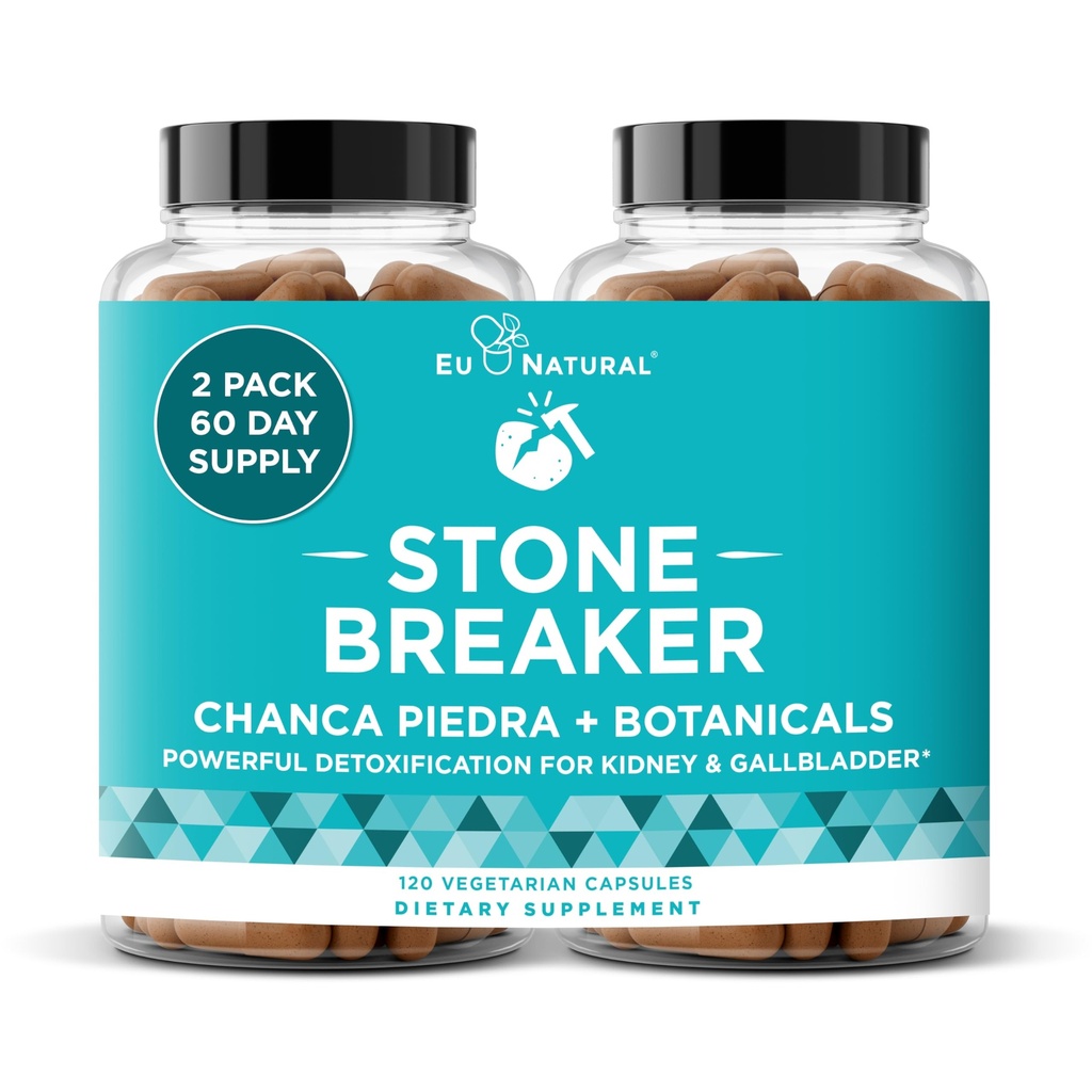 Chanca Piedra Stone Breaker – Natural Dissolver, Kidney Cleanse & Gallbladder Supplement – Urinary Tract, Flush Impurities, Clear System – 120 Vegan Soft Capsules