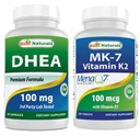 Best Naturals DHEA 100mg & Βιταμίνη K2 (MK7) με D3