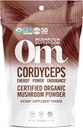OM MUSHROOM SFOOD Cordyceps Organik Mushroom Toz, 3.5 Ounce, 50 Hizmet, Enerji, Güç, Stamina ve Endurance Destek, Spor Performansı için Superfood Supplement