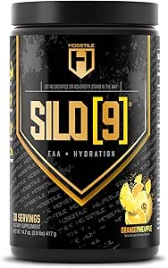 HOSSTILE SILO[9] Temel Amino Asitler, EAA & BCAA Toz, Electrolyte Hydration Support, Advanced Muscle Growth & Recovery, Pre or Post Workout Drink, Blueberry Lemonade, 30 Hizmetler