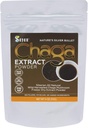 Sayan Chaga Mushroom Türlü Toz (4oz) - Immune ve Digestion Support için Organik Antioksit - Focus, Enerji, Clarity, Wellness - Hayır Katkılar
