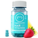 SugarBearPro Saç Gummy 1 Ay Supply, Ekstra Güçlü Biyotin 6000 Telefon Saç Büyümesi için, Vegan B12, MSM, Inositol, Omega 3, Elderberry, sertifikalı Kosher, Halal, Cruelty-Free