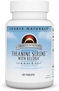 Serene Science Theanine Serene with Relora, Magnezyum ve GABA - 30 Tablet