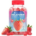 Melatonin Gummies - 10 mg Strawberry Flavored Diyetary Food Supplement to Help Sleep - 150 Vegan Gummies