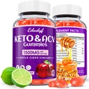 Keto Acv Gummies, Organic Apple Cider Vinegar Gummies, Keto Gummies,Gut Health for Women,Probiotics for Digestive Health,Metabolism,GMO Free & Vegan - 120 Count