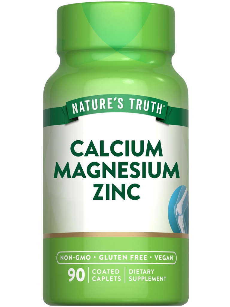 Doğanın Gerçek Gıda Magnezyum çinko | 90 Kaplamalar | Vegan, Non-GMO ve Gluten Free Supplement Supplement