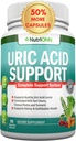Uric Acid Flush - φυτικό συμπλήρωμα καθαρισμού ουρικού οξέος - με ταρτάρ Cherry, εκχύλισμα σέλινου, Chanca Piedra, Claw του διαβόλου και Πράσινο Coffee Bean - Vegan - Υποστηρίζει Gallbladder και Νεφρική Υγεία