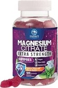 Συμπληρώματα κιτρικού μαγνησίου Gummies - Υψηλή Απορρόφηση Magnesium Gummy για ενήλικες & παιδιά, Magnesio Citrate Συμπληρώματα για οστά, μυϊκή υγεία, υποστήριξη καρδιάς, Vegan, χωρίς γλουτένη, μη GMO - 120 Gummies