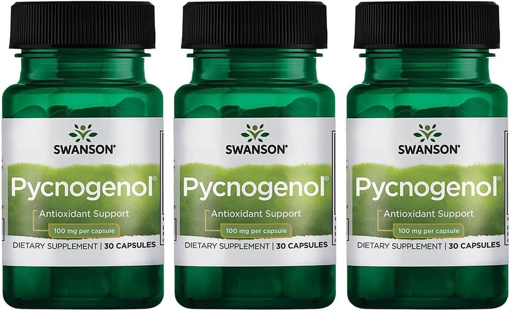 Swanson Pycnogenol 100 Milligram 30 Capsules 3 Pack