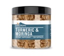 Earthborn Elements Turmeric & Moringa 200 Capsules, Pure & Undiled, No Wordss