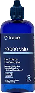 Trace Minerals 40.000 Volts - Elektrolyte Desteği için Yoğun Ekstralar - Destek Kas Sağlığı ve Vitality - Help Hydration - 8 fl oz (Pack of 2) (96 Hizmet)