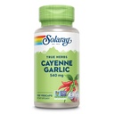 SOLARAY Cayenne Pepper 540 mg - Cayenne Pepper ve Supply Supplements with Capsaicins - Supplying 40.000 Heat Unit - Non-GMO Project TY, Vegan, 60 günlük Garanti - 100 Hizmet, 100 VegCaps