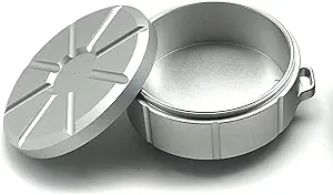 Seyahat Pill Box Alüminyum Alloy Small Vitamin Box Sular Seyahat Pill Organize Pill Mineralleri Pills/Vitamin/Fish Oil (Sliver) için Tamamlayıcı