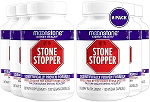 Stone Stopper Capsules, Kidney Stone Önleme, Kalsiyum Oxalate Protector, alkali Citrate Support Supplement, Urologists to Support Kidney Health, 6 Ay Supply