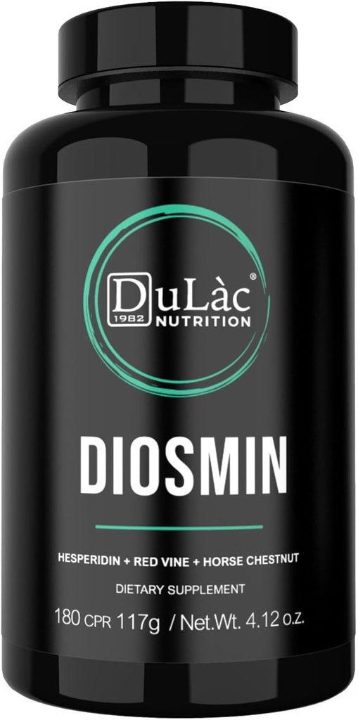 Dulàc - Diosmin Hesperidin 1000mg Συμπλήρωμα διατροφής 180 δισκία, εμπλουτισμένα με εκχύλισμα αλόγου Chestnut και φρυγανιές