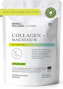 Collagen Magnezyum Rest + Restore (Honey Lemonade) [30 Serves] | VERISOL Bioaktif Collagen,, Magnezyum Glycinate & Taurate Salts | Lauren Roxburgh Rest + Restore | Calming Beauty Routine