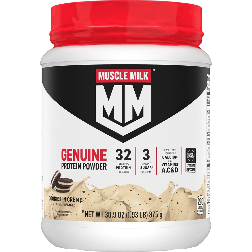 Kas Süt Gerçek Protein Toz, Kurabiyeler ‘N Crème, 1.93 Pound, 13 Hizmet, 32g Protein, 3g Sugar, Kalsiyum, Vitaminler A, C & D, NSF Spor için sertifikalı, Enerjilendirici Snack, Ambalaj Vary