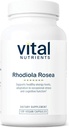 Vital Nutrients Rhodiola Rosea | Sağlıklı Enerji, Hafıza ve Stres Desteği | Gluten, Süt, Soy Free | Non-GMO | 120 Capsules