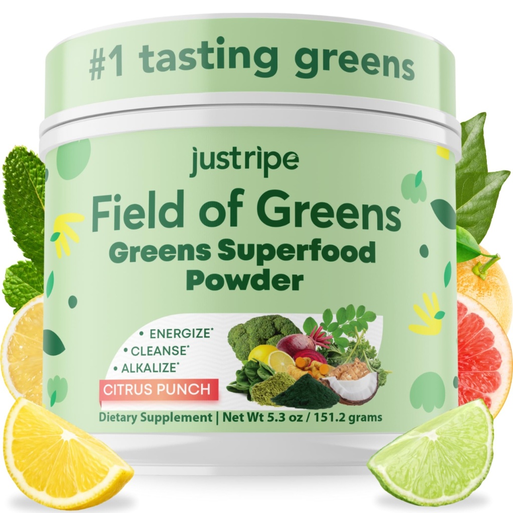 Τομέας των Πράσινων Superfood σκόνη με οργανική Spirulina, Chlorella, Beet Root Powder - Bacillus Coagulans Probiotic, A Plant-based Mix Supporting Gut Health, Immunity, Bloom into Health, 28 Scops (1)