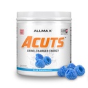 ALLMAX Beslenme AMINOCUTS (ACUTS), Amino-Charged Energy Drink with Taurin, L-Carnitine, Green Coffee Bean Extract, Blue Raspberry, 36 Hizmet