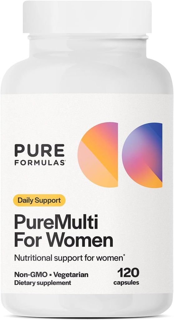 Kadınlar için Saf Formlar - Temel Nutrients ve Herbal Support Womens Daily Multivitamins for Nutritional Support Non-GMO - 120 Capsules