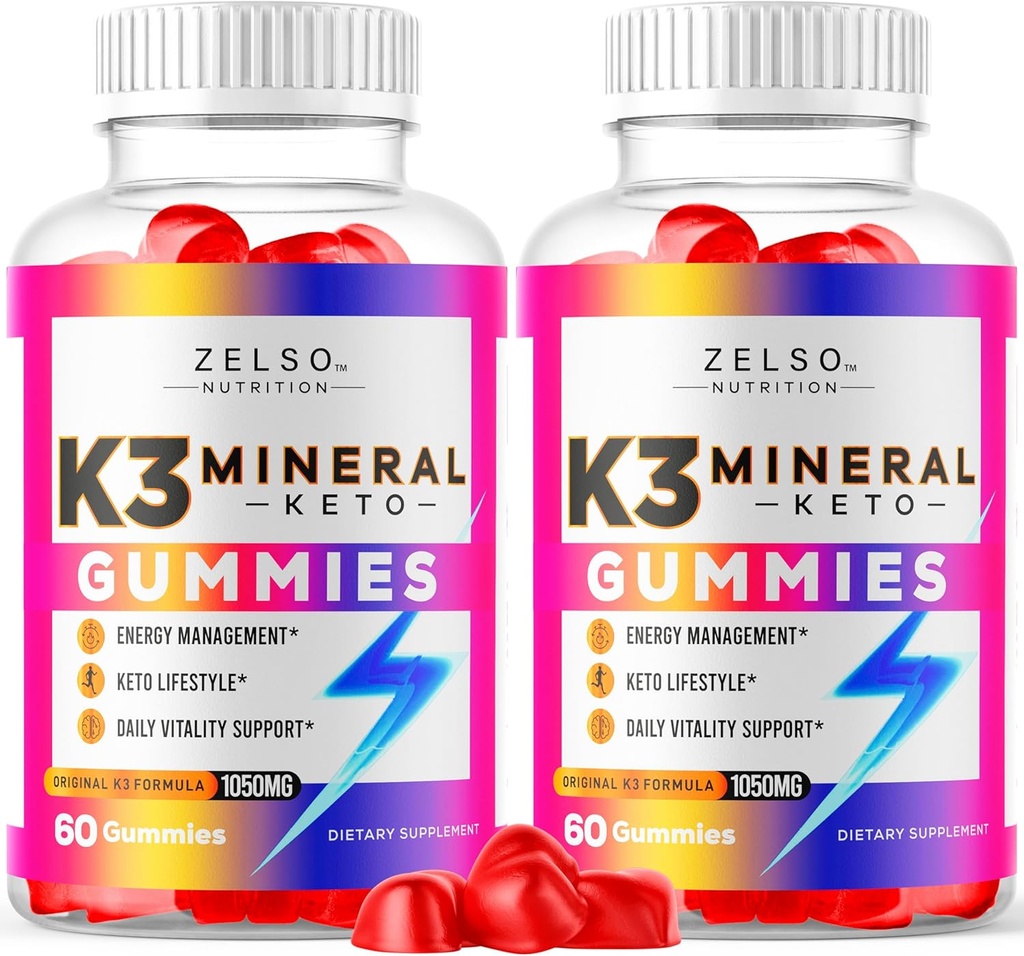 (2 Pack) K3 Mineral Keto Gummies - Keto K3 Mineral Gummies, K3 Mineral Advanced Formula Gummies - K3 συμπλήρωμα βιταμίνης, Keto ACV Gummies K3 Mineral Gummies - 120 Gummies για 2 μήνες