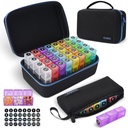 Aylık Pill Organizer 3X, Portatif 7Day Travel Medicine Organize Bag,Large Pill Box ile 32 Günlük Karşılaştırmalar,30 Günlük Pill Vaka Tıp Vitamini,Supplement ve İlaç İlaçları için Organize Edildi