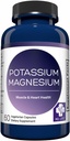 MD. Life Potassium Magnesium Supplement - 60 Capsules - High Absorption Magnesium Complex - Potassium Supplement to Support Vascular Health & Leg Cramp