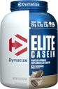 Elite Casein protein Toz, Çerezler ve krem,% 100 Micellar Casein, 25g proteini, 5.4g BCAAs, 2.3g Leucine, Slow Absorbing for Overnight Muscle Recovery, 4 lb (53 Hizmet)