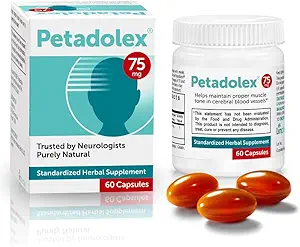 Migraine Relief - Patented Butterbur Root Extract, 75 mg PA-Free Butterbur Extract in Gelatin Capsules, Ideal Real Butterbur for Migraines Çözüm Önleme Önlemesi